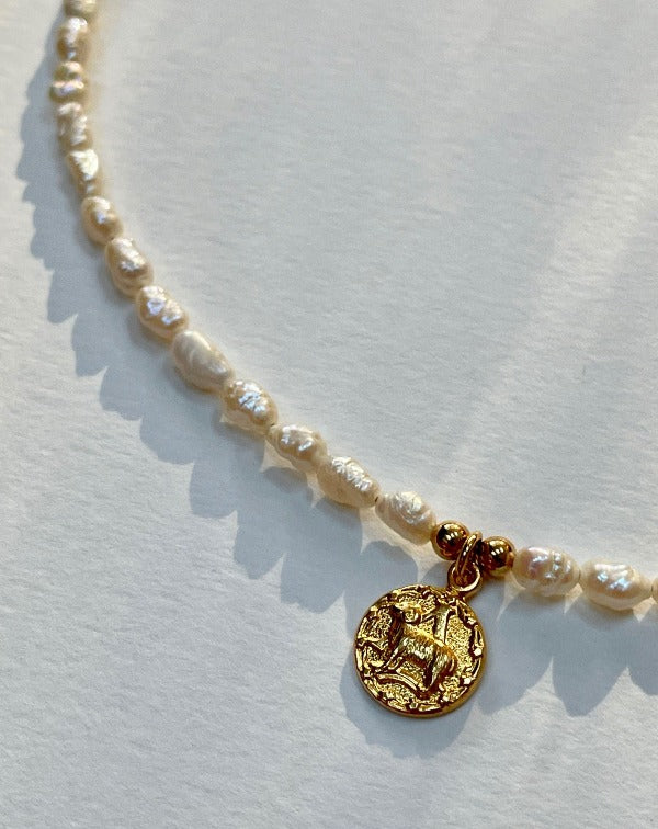 zodiac necklace | gold zodiac necklace