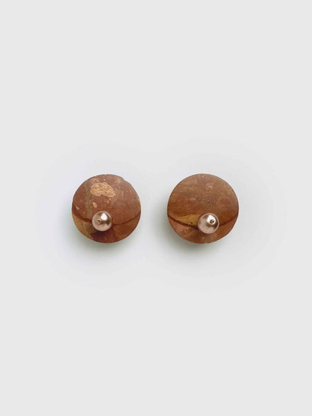 Zenith Disc Earrings - Clay – KARO KORU