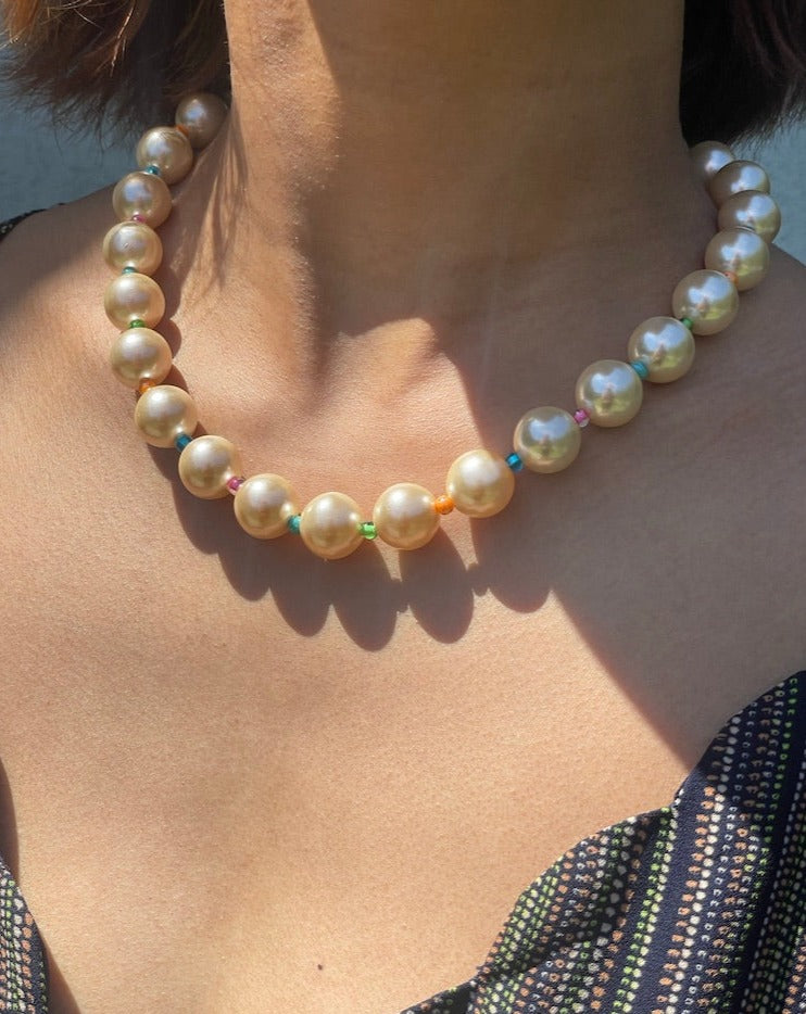 Multicolor Pearl Necklace Set, 3 at Rs 2300/set in Jaipur | ID:  2850436742212