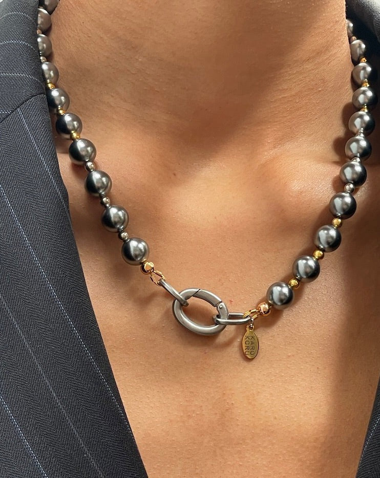 Mixed Metals Necklace | handmade jewelry, metal necklace | Uncommon Goods