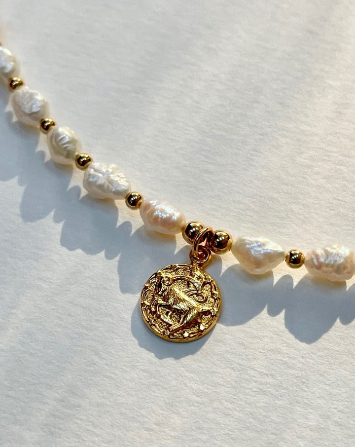 zodiac necklace | gold zodiac necklace